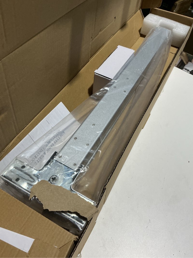 Condition photo showing Good Condition for dynasty hardware push bar panic exit device for emergency exit doors painted aluminum, with exterior lever handle