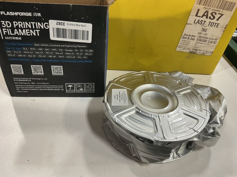 Condition photo showing New/Like New for flashforge xmas series rapid pla filament aurora red, high flow speedy 3d printer filament max 500mm/s high-speed printing, radiated unparalleled brilliance, twinkling and ultra-smooth finish