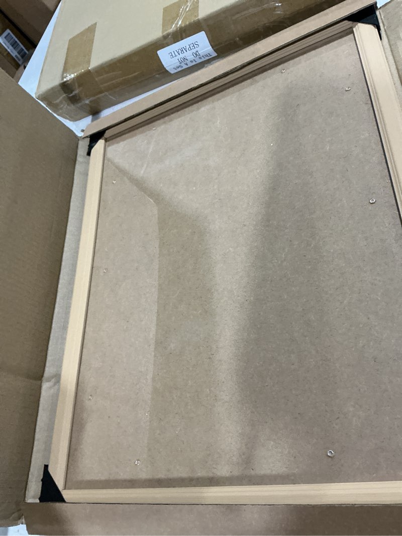 Condition photo showing Good Condition for 14x18 wood frame, rustic natural wooden 18x14in poster picture frame, modern beige woodgrain 14 x 18inch gallery wall photo frame with hd plexiglass, horizontal vertical wall mounting display 1pcs woodgrain 14x18
