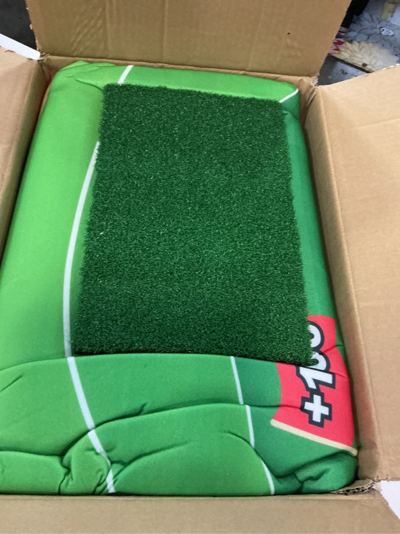 Condition photo showing Good Condition for Golf Chipping Game Set – Portable Golf Practice Mat with 28 Balls, 2 Putters, Putting Mat & Carry Bag – Indoor Outdoor Backyard Golf Set for Kids, Dads & Family Fun