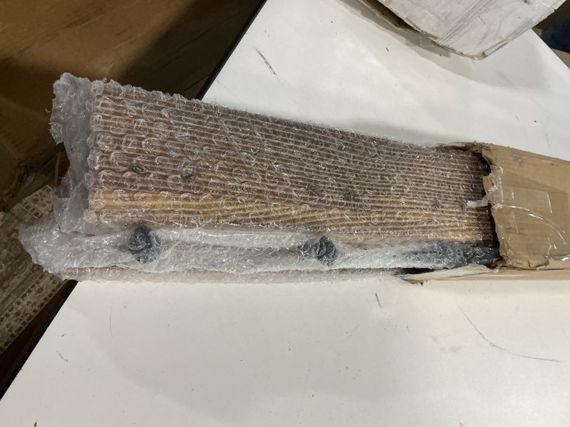 Condition photo showing New/Like New for WEBI Rustic Coat Rack Wall Mount,35.43" Long 8 Cast Iron Coat Hooks Wall Mounted,Vintage Hooks for Hanging Coats,Clothes,Brown,2 Packs 35 Inch(2 Packs) Brown