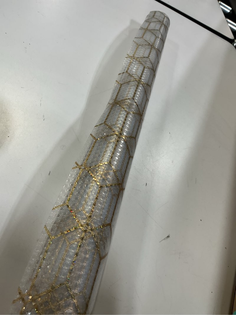 Condition photo showing Good Condition for Cooyes Shelf and Drawer Liners for Kitchen Cabinets, Non Adhesive Cabinet Liner, EVA Waterproof Durable Non-Slip Drawer Mats for Shelves, Fridge, Storage, Kitchen Cupboards – Modern Pattern 23.6"W x 118"L Amber Golden