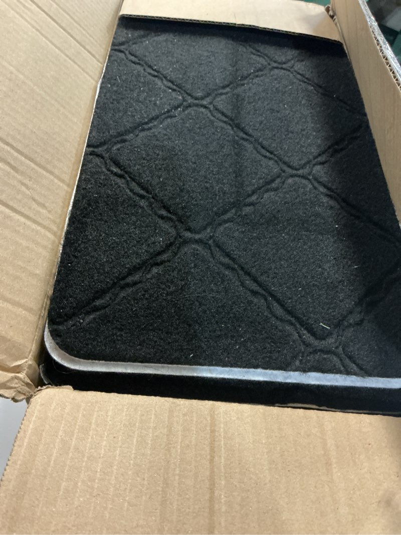 Condition photo showing Good Condition for stair treads for wooden steps 15pcs - 8x30in carpet stairs runner indoor non-slip stair mats for kids elders and pets 8x30in cube black 15