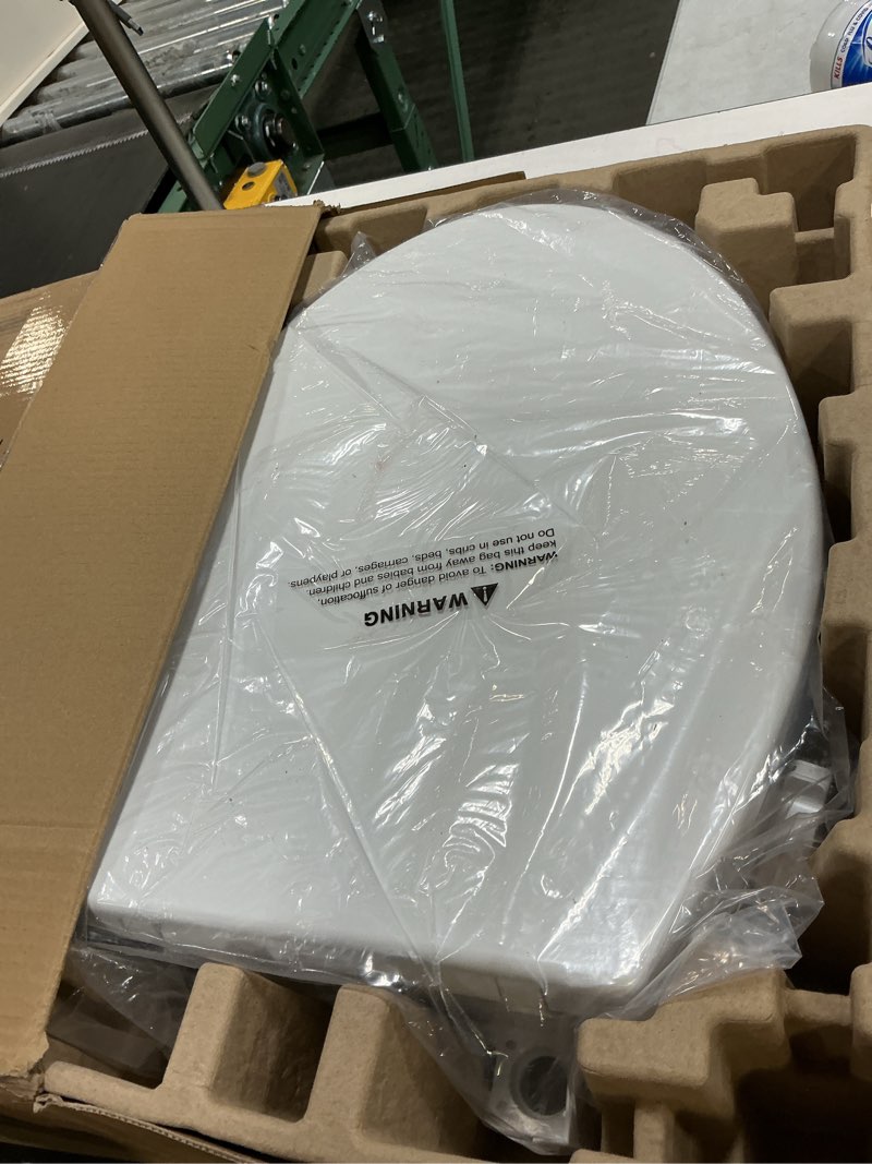 Condition photo showing Good Condition for bidet toilet seat non electric, elongated raised toilet bidet seat with dual nozzles, self cleaning, soft close lid, rear and feminine washing for seniors adults raised bidet toilet seat