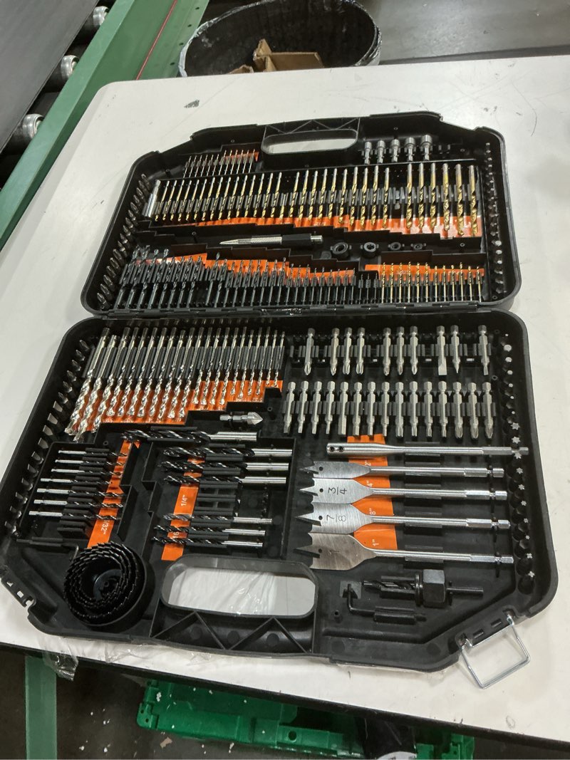 Condition photo showing Good Condition for enertwist drill bit set, 246-pieces drill bits and driver set for wood metal cement drilling and screw driving, full combo kit assorted in plastic carrying case, et-dba-246 246pcs