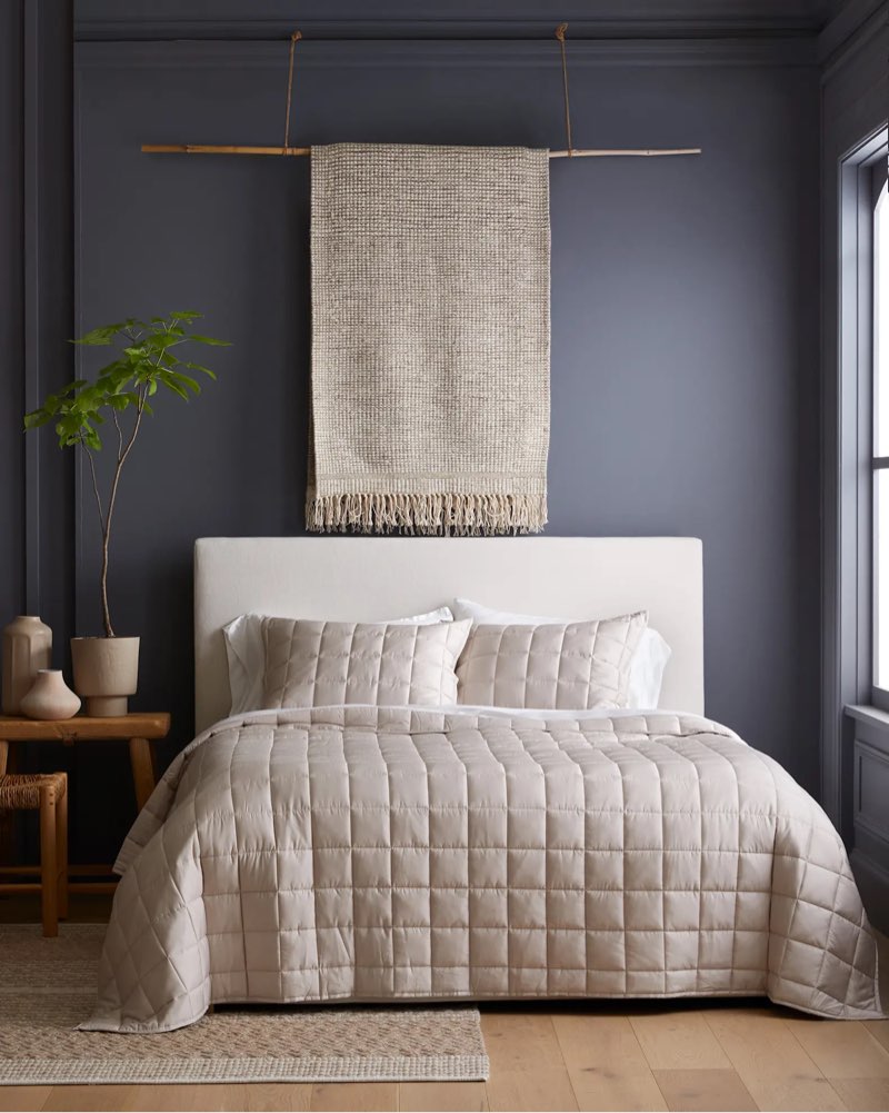 bamboo box quilt set twin sand 