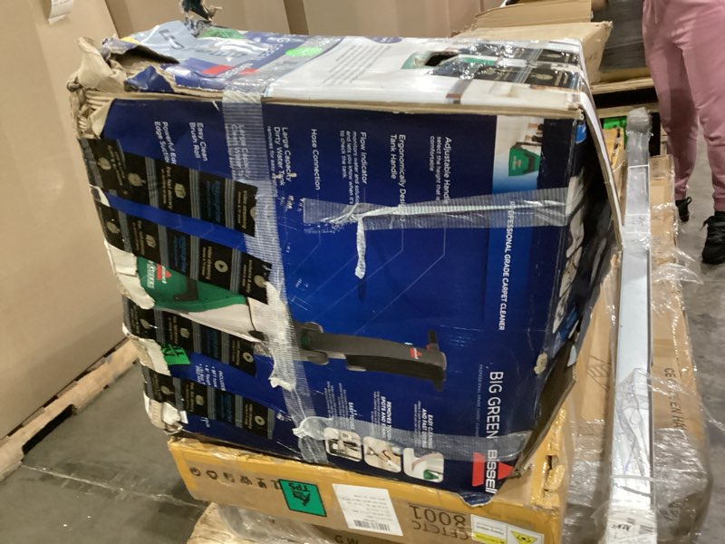 bissell® big green® professional carpet cleaner with xl dirtlifter powerbrush, 9-inch long reach hose, 6-inch tough stain tool, includes bissell pro max formula with stain protect technology