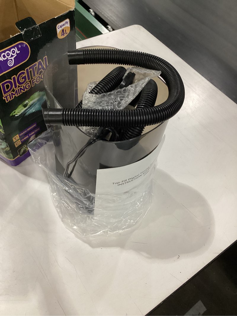 Condition photo showing As Is for wacool reptile fogger mister 4l no-leak top-fill water humidifier - digital timer terrarium fogger with adjustable fog volume and silent operation for snake/gecko/gecko tanks single hose