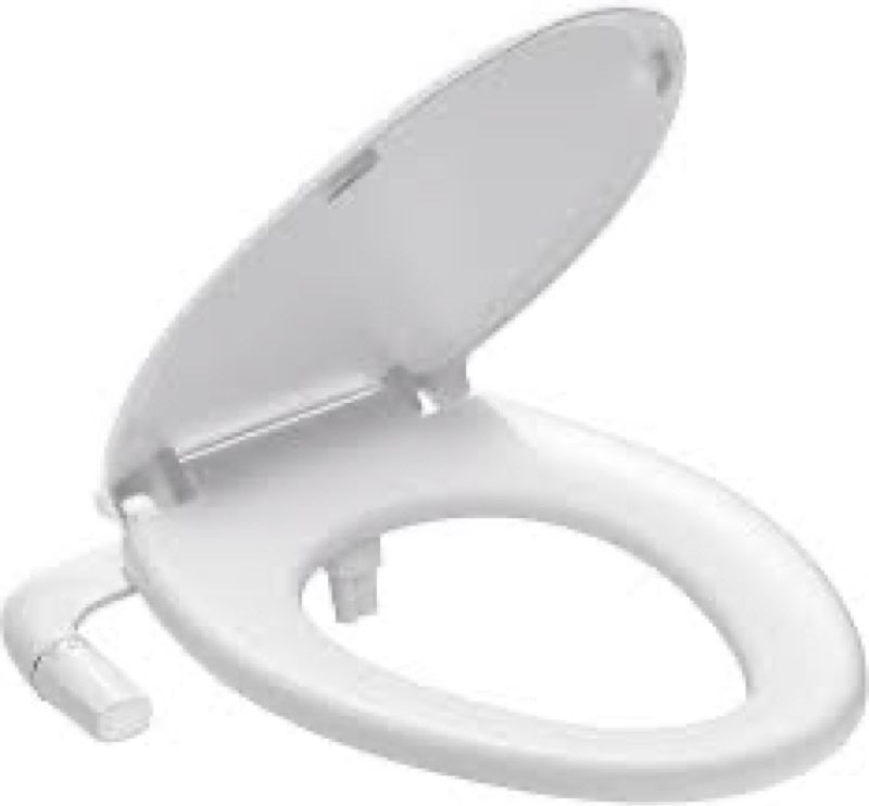 SAMODRA Bidet Toilet Seat Bundle with Soft Close - Non-Electric Dual Nozzle System, Quick-Release fo