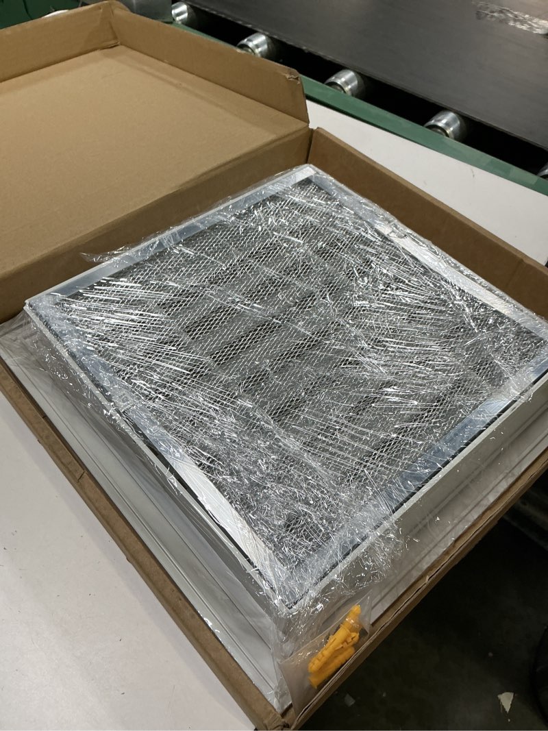 Condition photo showing New/Like New for 14"x14" gable vent - premium aluminum?shed vents with screen, ideal for gables, wall, and attics - vent opening 12"x12" - boost ventilation and guard against moisture 12" x 12" vent opening
