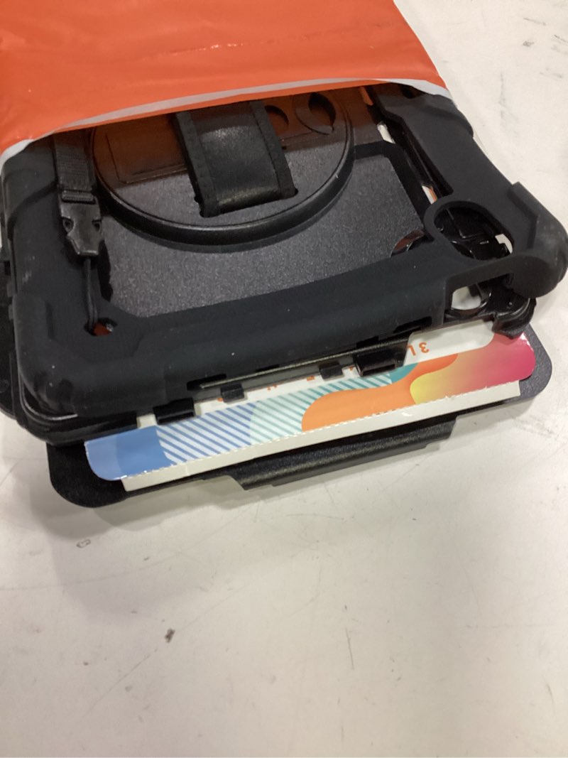 Condition photo showing Good Condition for seymac stock for ipad air 11 inch protective case m3 2025/ m2 2024 (air 7th/6th generation), heavy duty case with screen protector, pencil holder, rotating stand, hand strap, shoulder strap, black black case for ipad air 11 inch