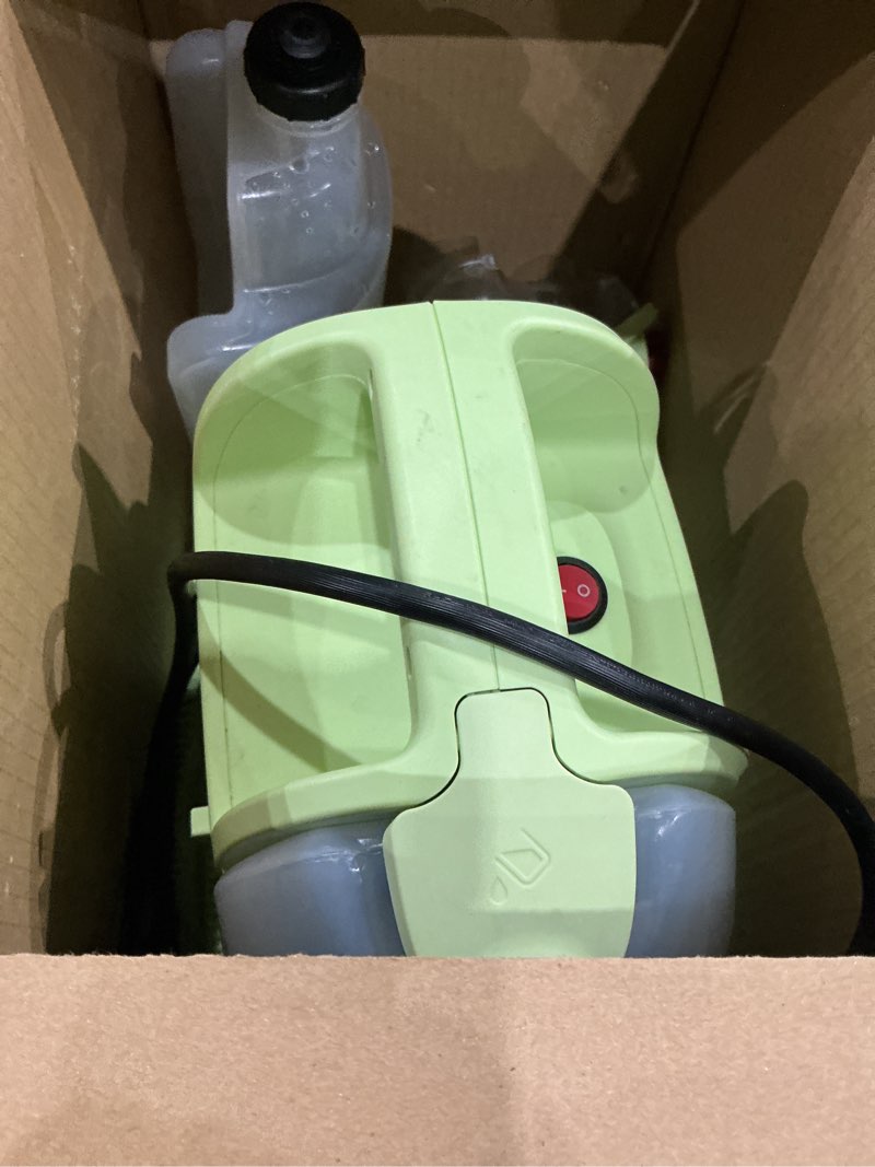 Condition photo showing As Is for bissell little green multi-purpose portable carpet and upholstery cleaner, car and auto detailer, with exclusive specialty tools, green, 1400b