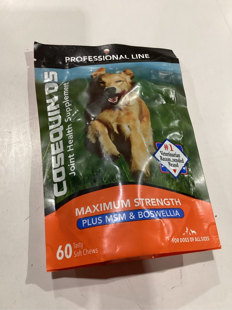 Condition photo showing New/Like New for Nutramax Laboratories Cosequin DS Plus MSM Professional Line for Dogs, 60 Soft Chews 1 Pack