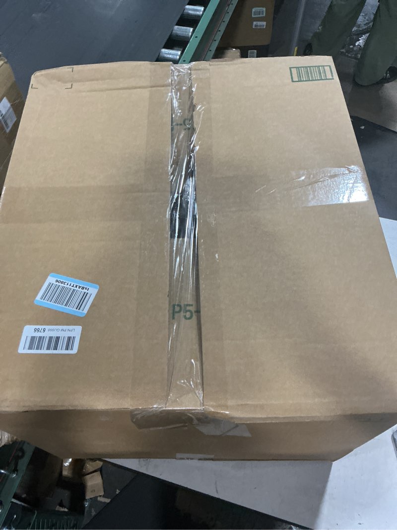 Condition photo showing As Is for bathroom wall cabinet, bathroom cabinet wall mount with 2 doors and open shelf, over the toilet wall storage cabinet, bathroom medicine cabinet bathroom cabinet white
