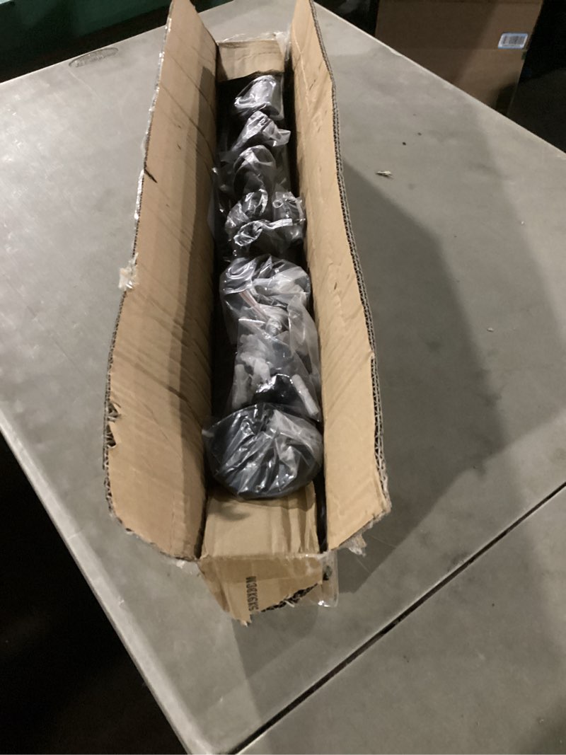 Condition photo showing New/Like New for 5FT Industrial Pipe Stair Railings Indoor, Hand Rails for Indoor Stairs, Wall Mounted Stair Handrail for Outdoor Steps, Heavy Duty Support Black Stair Railing for Loft Porch Deck(2 Section) 5 Feet