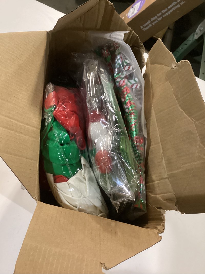 Condition photo showing New/Like New for 119 Pcs LED Christmas Parade Float Large Car Decoration Kit Colored Light String Christmas Decoration Flag Float Rain Curtain Colored Crepe Paper Balloon for Trailer Parade Party Decor