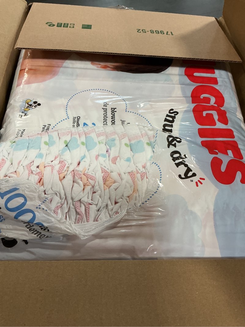 Condition photo showing As Is for huggies size 6 diapers, snug & dry baby diapers, size 6 (35+ lbs), 144 count (2 packs of 72), packaging may vary size 6 144