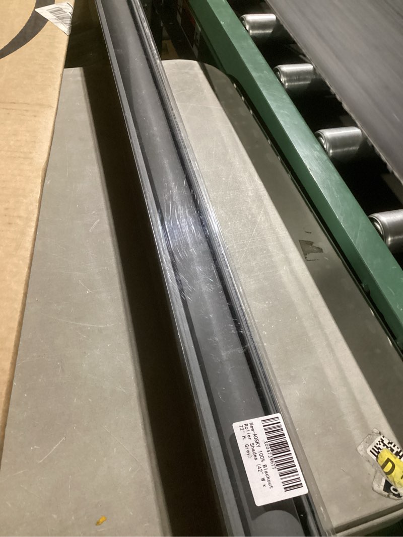 Condition photo showing Good Condition for SEEYE Blackout Roller Shades for Windows, Cordless, Roller Blinds, Linen Fabric Window Blinds, Thermal Insulated Fabric UV Protection, Room Darkening Shades for Home,Office (Line Brown, 