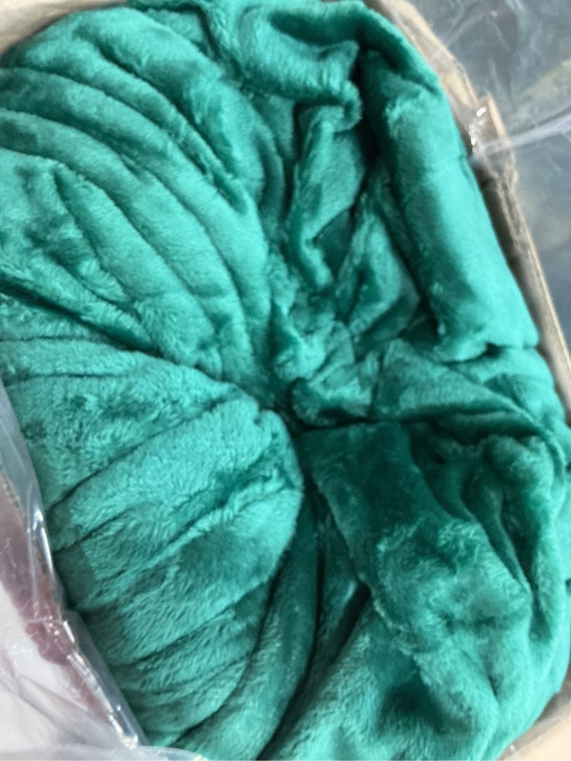 Condition photo showing New/Like New for HOMFINE Super Big Fleece Blanket - Oversized King 140"x140", Soft Cozy Extra Large 350GSM Flannel Throw Blanket for Bed, Couch, Sofa, Travel, Camping, Green, 12'x12'