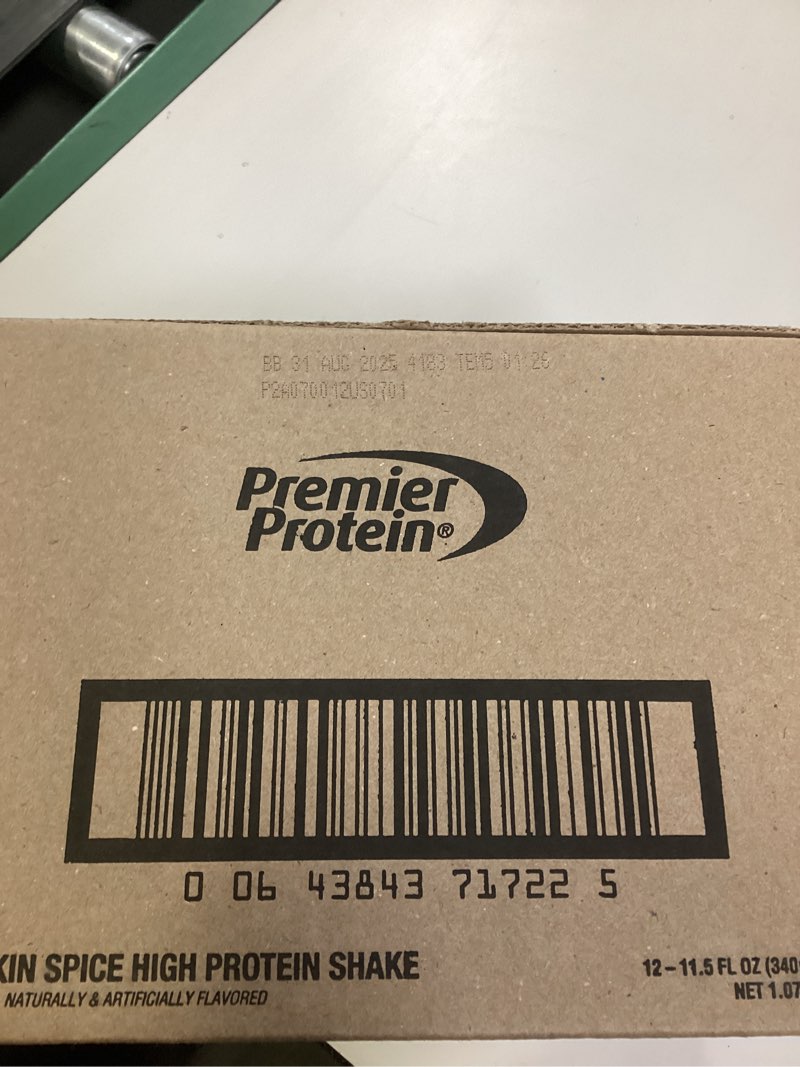 Condition photo showing New/Like New for Premier Protein Shake, Limited Edition, Pumpkin Spice, 30g Protein, No Added Sugar, 24 Vitamins & Minerals to Support Immune Health, 11.5 fl oz, 12 Pack Limited Edition: Pumpkin Spice 11.5 Fl Oz (Pack of 12)