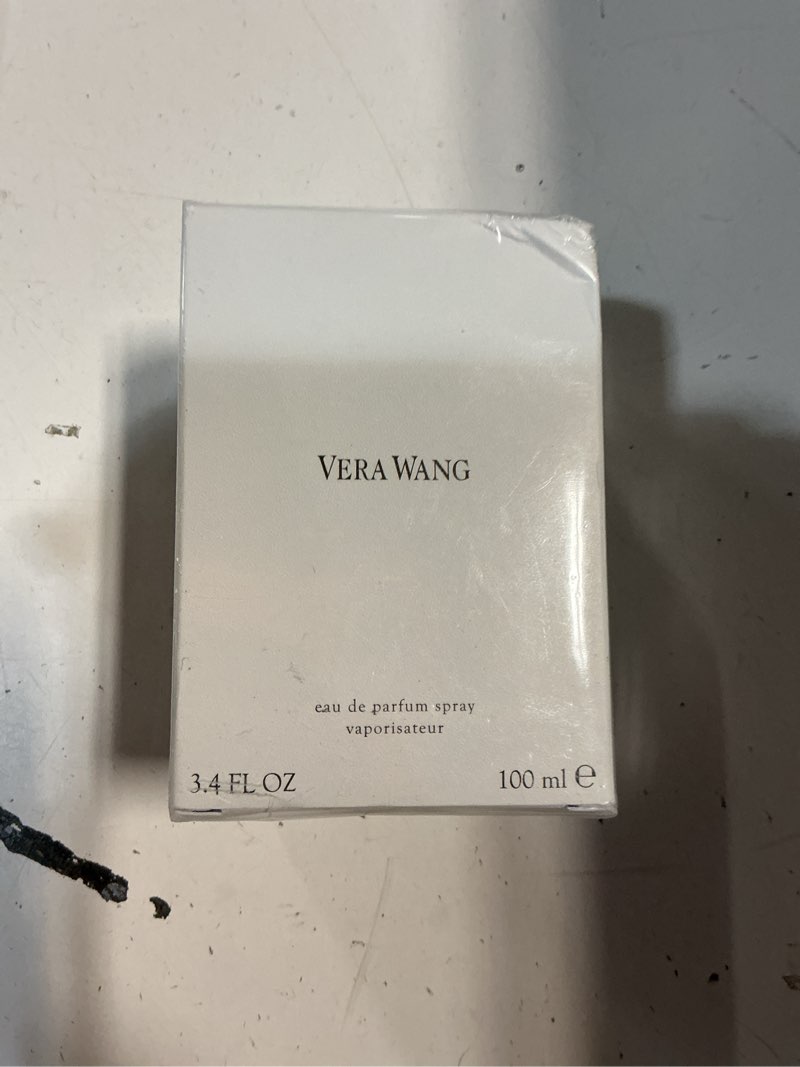 Condition photo showing New/Like New for vera wang eau de parfum for women - delicate, floral scent - notes of iris, lillies, & sandalwood - feminine & subtle - 3.4 fl oz elegant, classic
