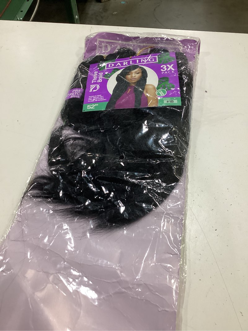 Condition photo showing As Is for darling thrive braid #1b, 48/cs