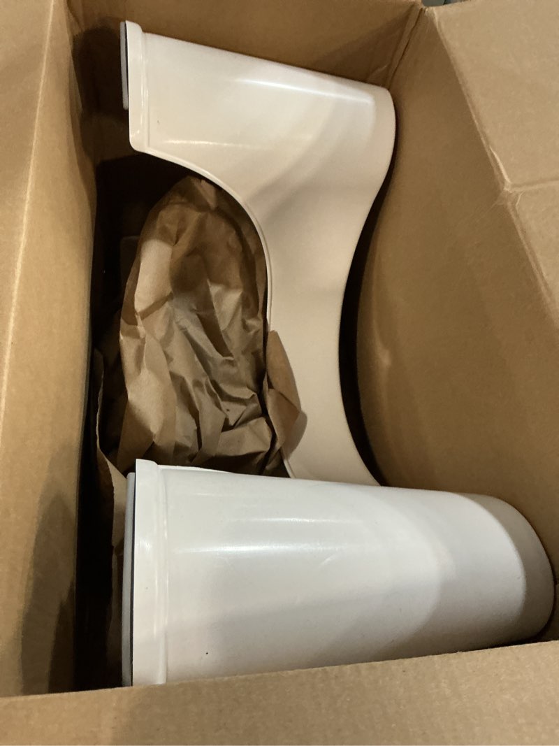 Condition photo showing As Is for Squatty Potty Simple Curve Bathroom Toilet Stool 7" White