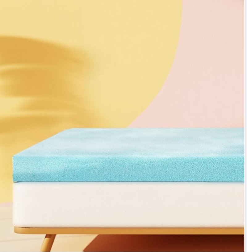 viscosoft memory foam mattress topper twin - 2 inch reflex cooling gel mattress pad - certipur-us - oeko tex certified