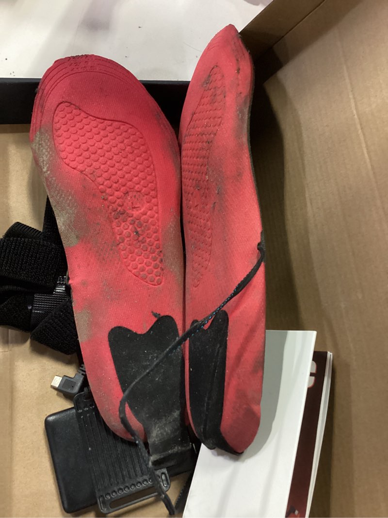 Condition photo showing As Is for Heated Insoles Rechargeable, Foot Warmer with 5000 mAh Battery,4 Heat Settings Mobile app to Control Temperature, for Men and Women L Size 8-12