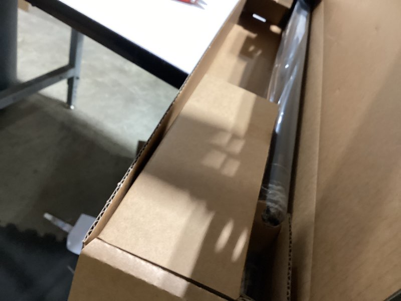 Condition photo showing Good Condition for ivilon drapery treatment window curtain rod - square design 1 1/8 rod. 72 to 144 inch. black 72 to 144 in.