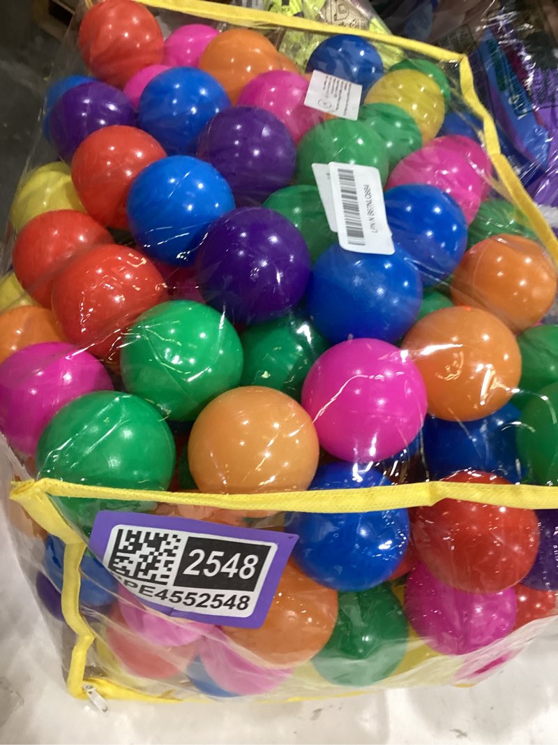 Condition photo showing New/Like New for Multi color plastic color balls