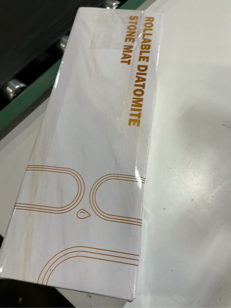 Condition photo showing New/Like New for stone dish drying mat for kitchen counter, quick dry stone mat kitchen for dishes bottles cups, large foldable diatomaceous earth dish drying mats mat 24" x 16" dark grey (1 mat)