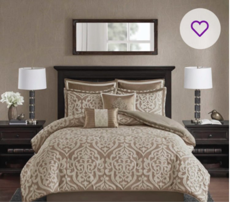 Odette Jacquard 8 Piece Comforter Set similar 