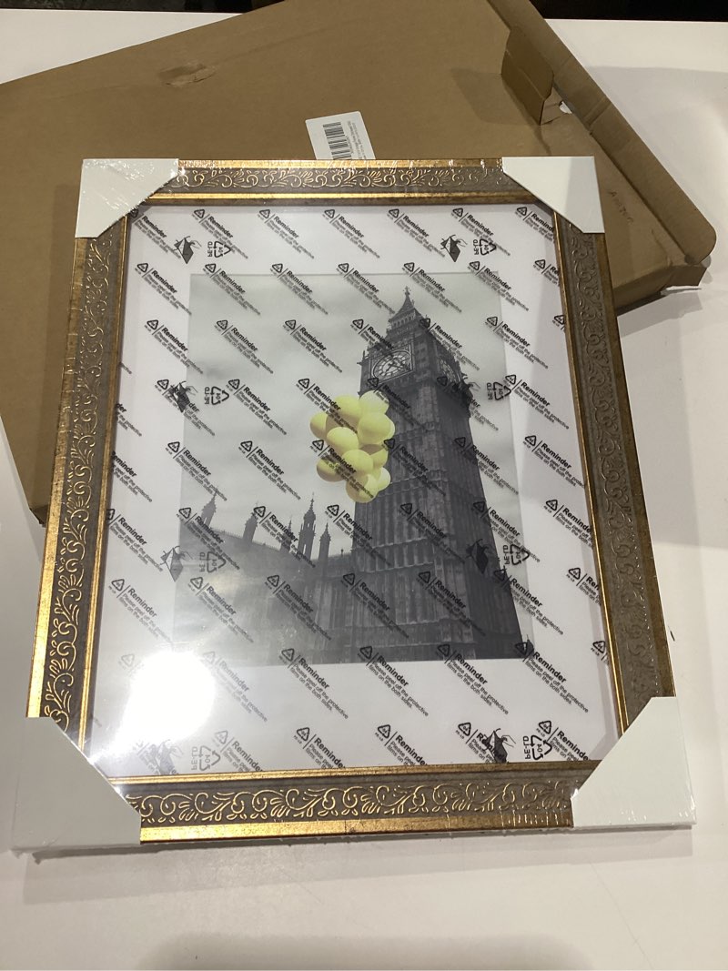 Condition photo showing New/Like New for 11x14 vintage picture frames,antique picture frame with white mat for 8x10 picture,ornate picture frame for wall decor,1 pack gold frame,distressed gold distressed gold 11x14 1pack