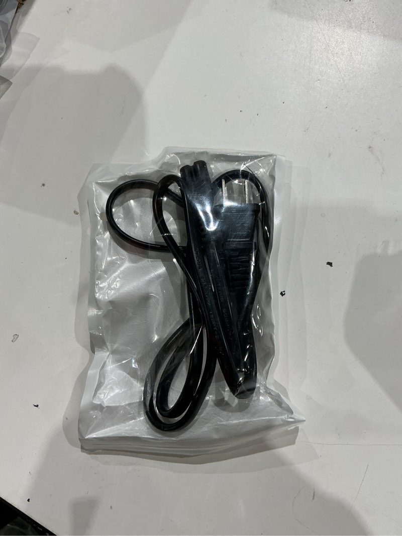 Condition photo showing New/Like New for superer ac power cord cable fit for sony ps5 ps4 ps3 slim playstation 5 4 3, xbox series x/s, xbox one x/s, tv, printer, speaker, universal iec c7 figure 8 2 prong replacement cables, etl listed 4 ft 1 pack