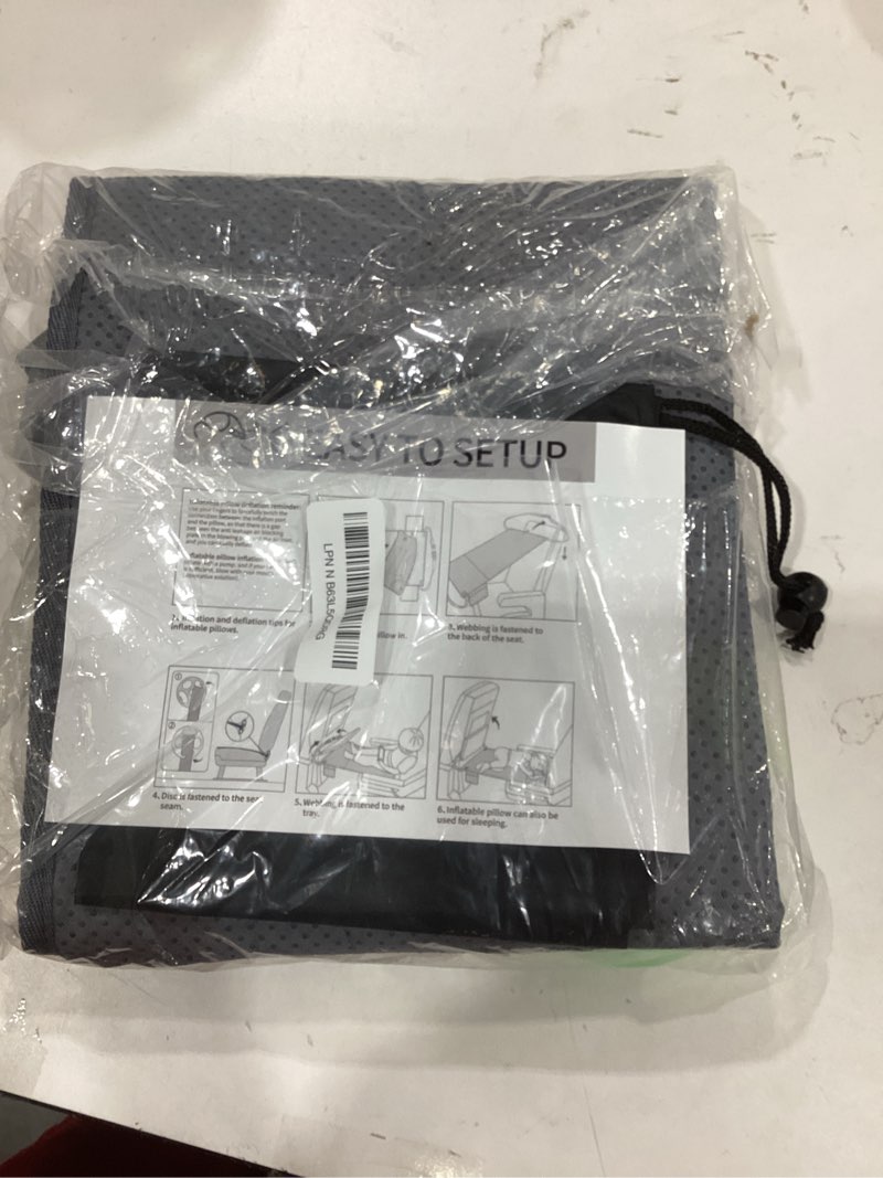 Condition photo showing New/Like New for Toddler Travel Airplane Bed Kids Airplane Extender Sea, Travel Inflatable Foot Rest Portable Travel Bed Grey