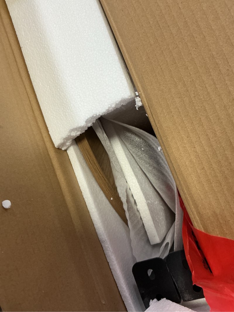 Condition photo showing Good Condition for VASAGLE Round Side End Table, 2-Tier Accent Bedside Table with Storage Shelf, Easy Assembly, Nightstand for Small Spaces, Living Room, Bedroom, Honey Brown and Ink Black ULET057KB01S Honey Brown + Ink Black