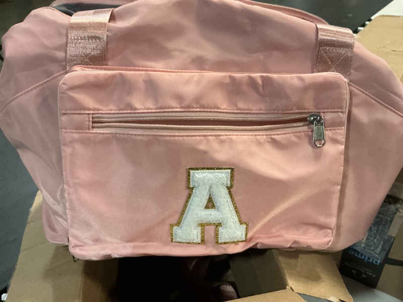 Condition photo showing Good Condition for Teen Girl Gifts Trendy Stuff-Initial Duffle Bag for Travel, Carry on Bag Duffel Bags, GYM Weekend Ov