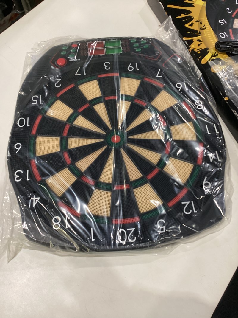 Condition photo showing Good Condition for Electronic Dart Board Soft Tip Dartboard Set LCD Display with 12 Darts and Power Adapter