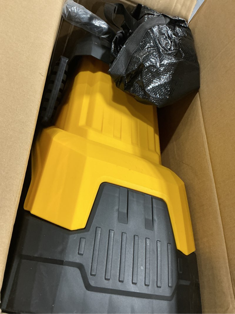 Condition photo showing Good Condition for yireal upgraded 3-blade electric wood chipper 15-amp,chipper shredder detachable with collection bag 45l, 1.8 inch cutting diameter mulcher for yard branches mulching composting and garden cleanup yellow