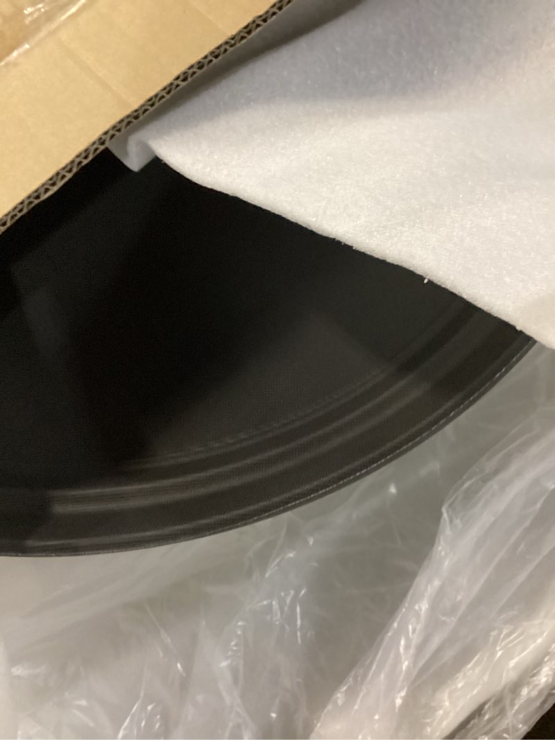 Condition photo showing Good Condition for filltouch 4 pcs restaurant serving trays pp plastic non slip rubber lined large oval tray for kitchen dining room cafeterias fast food service (27 x 22 inch,black) 27 x 22 inch black 4