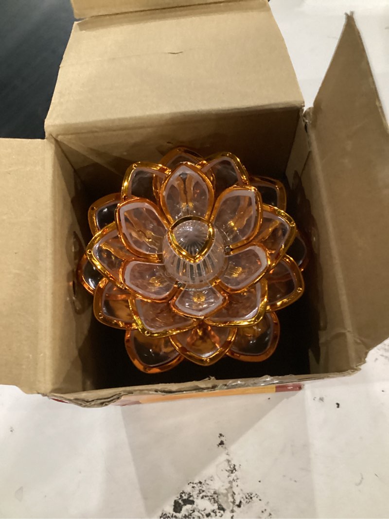 Condition photo showing Good Condition for milltrip 7 colorful led lotus buddhist lamp, buddhist lotus lamp golden buddha night light, lotues flower lamps 7 color crystal buddha lamps lotues buddhist lights, buddhist supplies us 100?240v