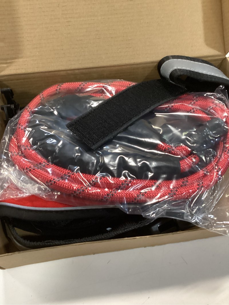 Condition photo showing New/Like New for haapaw essential dog harness, no pull pet vest with 3 leash clips, no choke, reflective, adjustable and padded, for easy walking and training for large dogs(l, red) l red