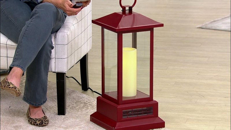 Duraflame lantern with infared quartz heat cinnamon 