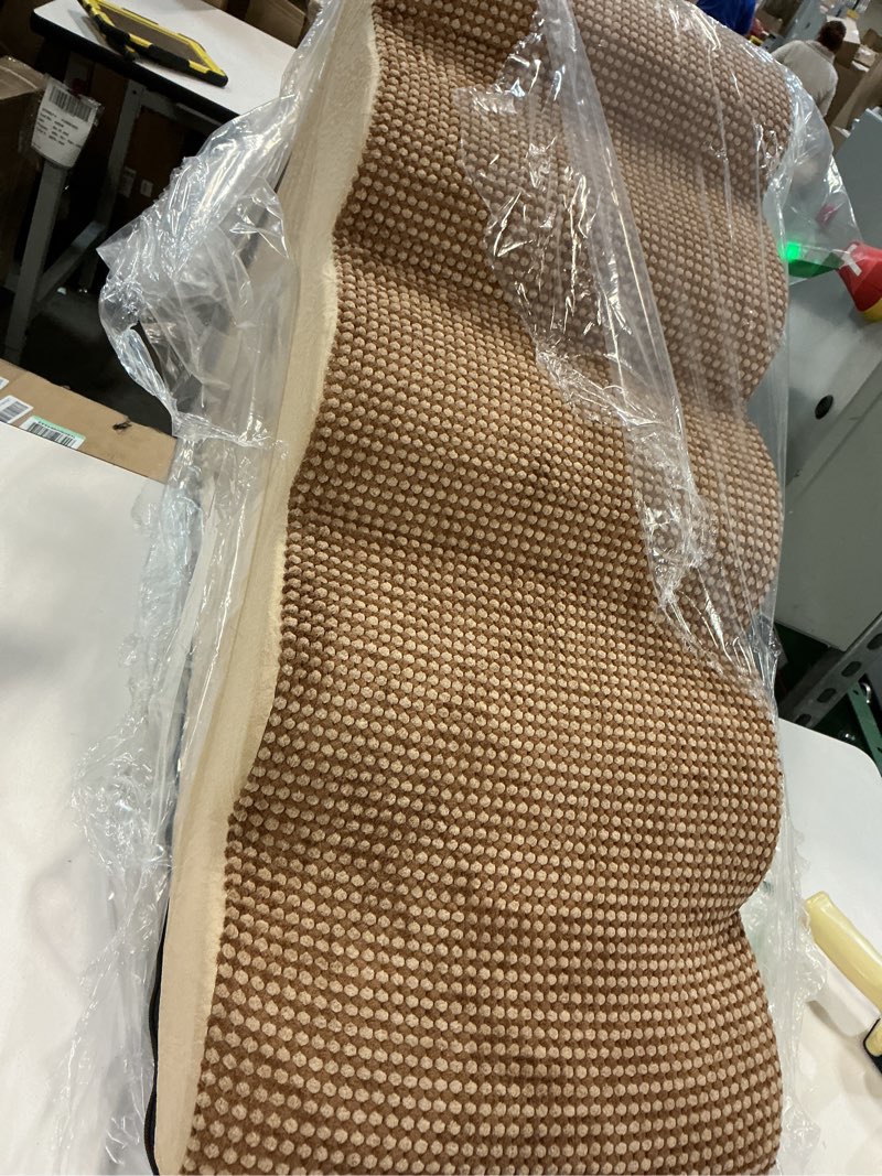 Condition photo showing As Is for Cozy Kiss PetSafe Curved Dog Stairs – Foam Ramp for Small Pets, Non-Slip Ladder for Bed & Sofa with Waterproof Cover