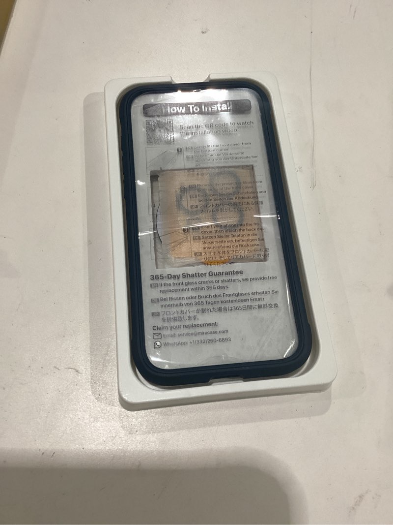Condition photo showing New/Like New for miracase magnetic for iphone 15 pro max case 6.7'' [compatible with magsafe] full-body drop proof phone case for iphone 15 pro max with built-in 9h tempered glass screen protector,blue iphone 15 pro max magnetic blue