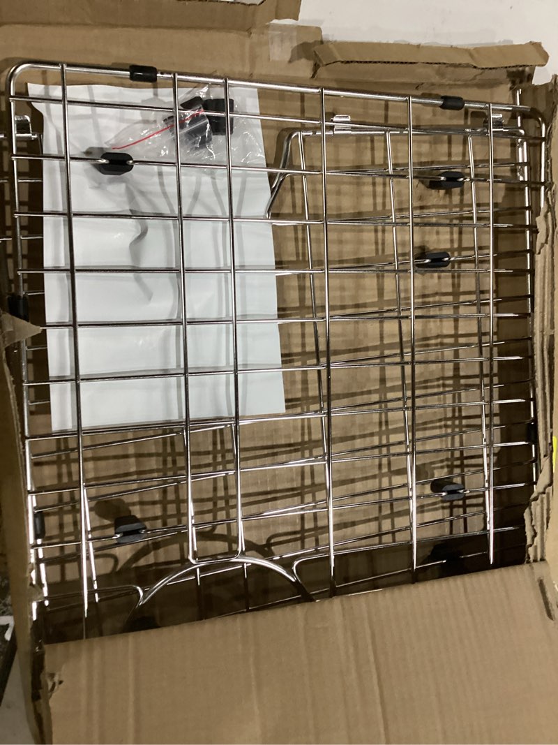 Condition photo showing Good Condition for sink protectors for kitchen sink 28" x 14" stainless steel sink rack for bottom of sink rear drain metal large sink grid 28" x 14" rear drain