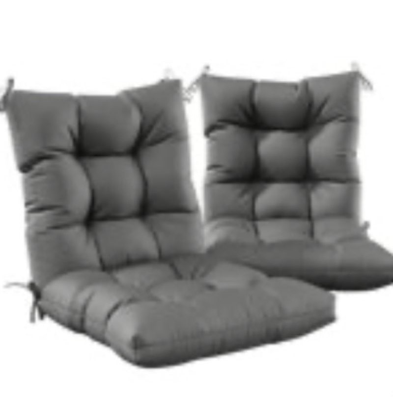 rocking chair cushion, 2 pcs back and seat chair cushion with non-slip ties, comfort rocking chair s