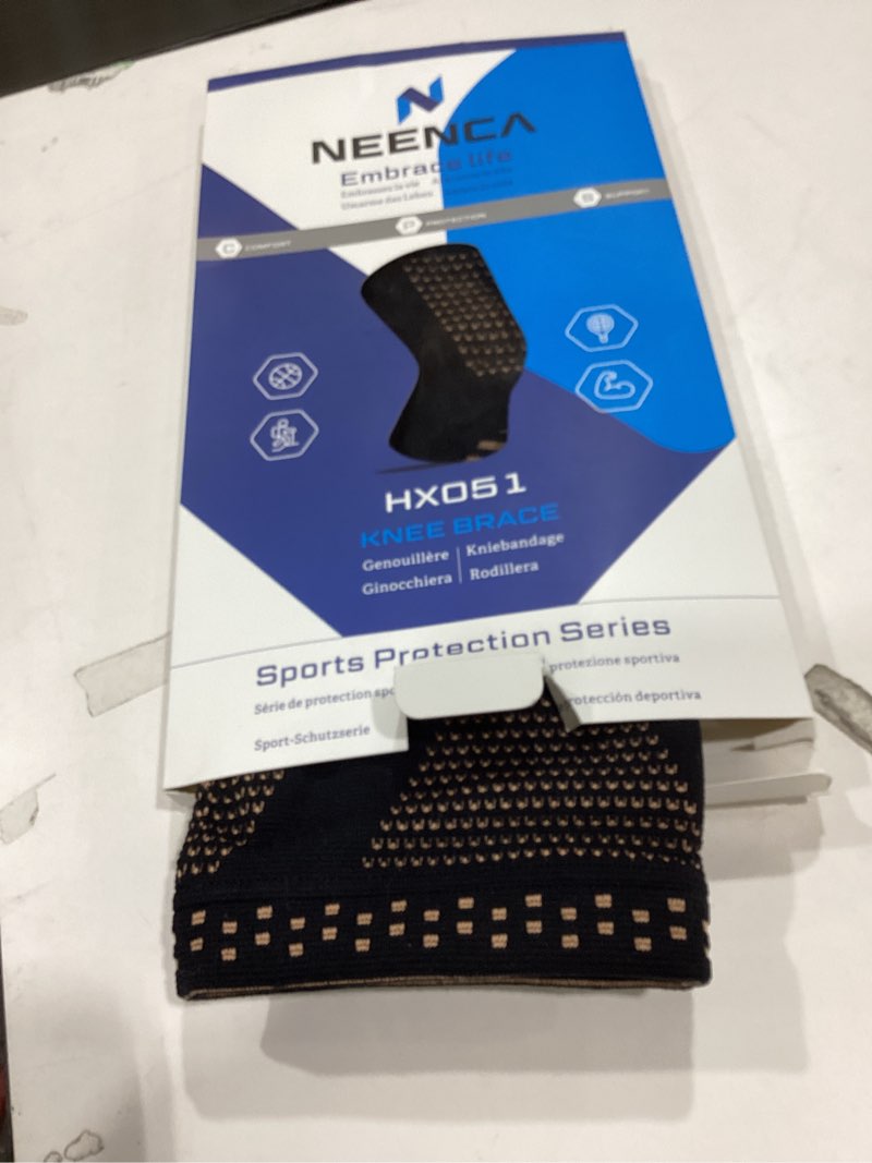 Condition photo showing As Is for NEENCA Professional Knee Brace for Pain Relief, Medical Knee Support with Patella Pad & Side Stabilizers, Compression Knee Sleeve for Meniscus Tear, ACL, Joint Pain, Runner, Workout (Copper, Medium) Medium High Copper