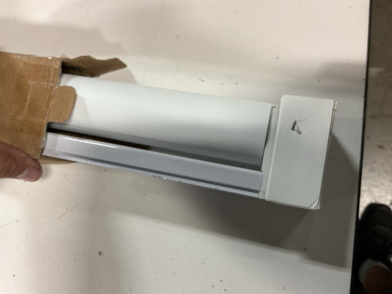 Condition photo showing Good Condition for chrisdowa cordless blackout roller shades for windows, thermal insulated uv protection pull down shades, total blackout window blinds for home, office, bedroom, door (28" w x 72" h, white) 28"w x 72"h white